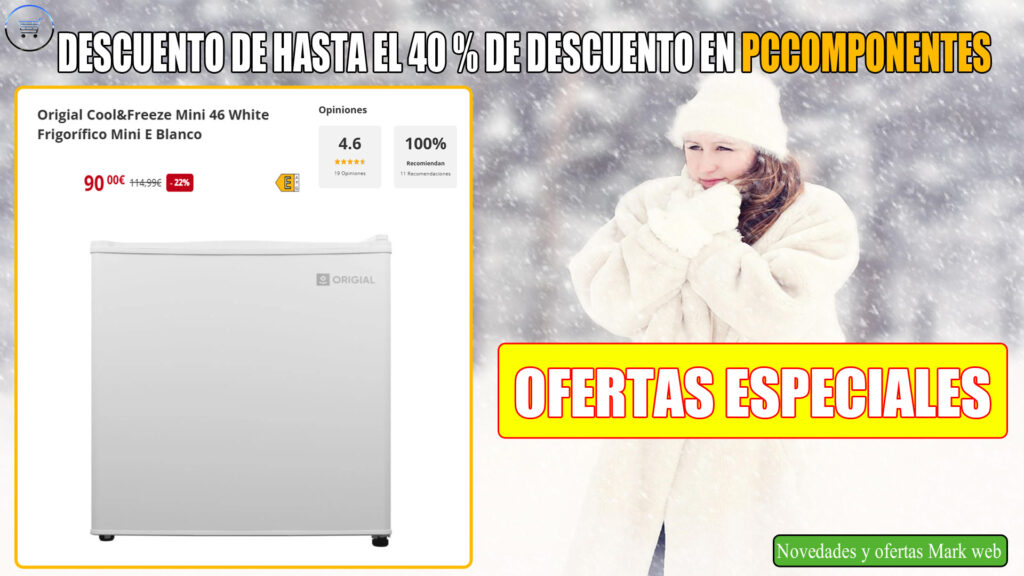 Descuentos de hasta el -40% en frigoríficos en PcComponentes