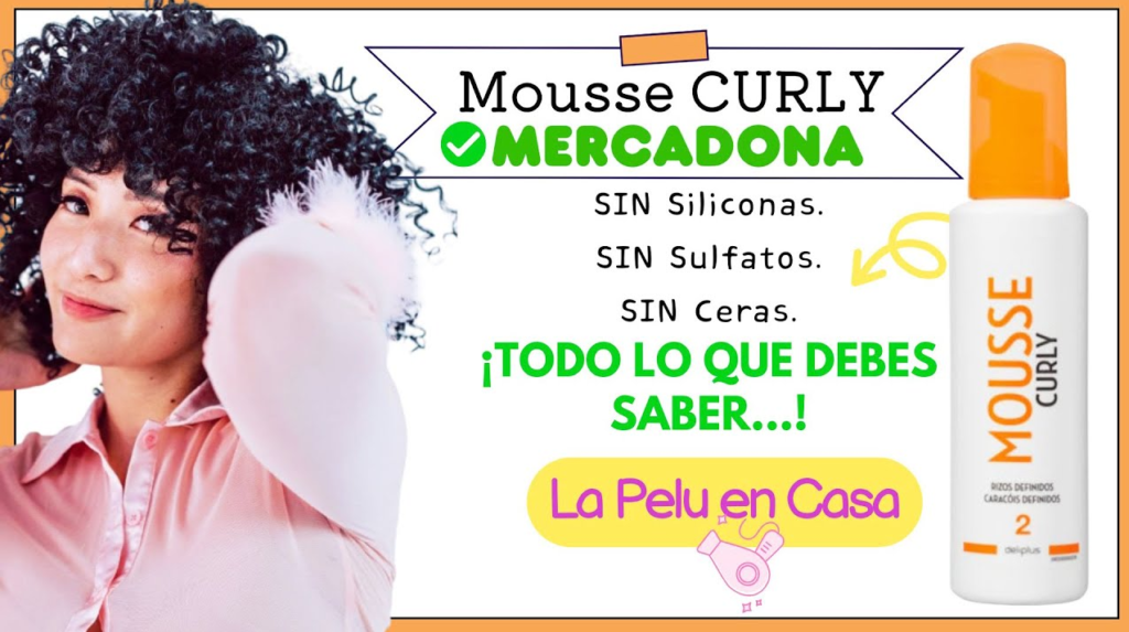 Mousse fijador Deliplus para cabello rizado