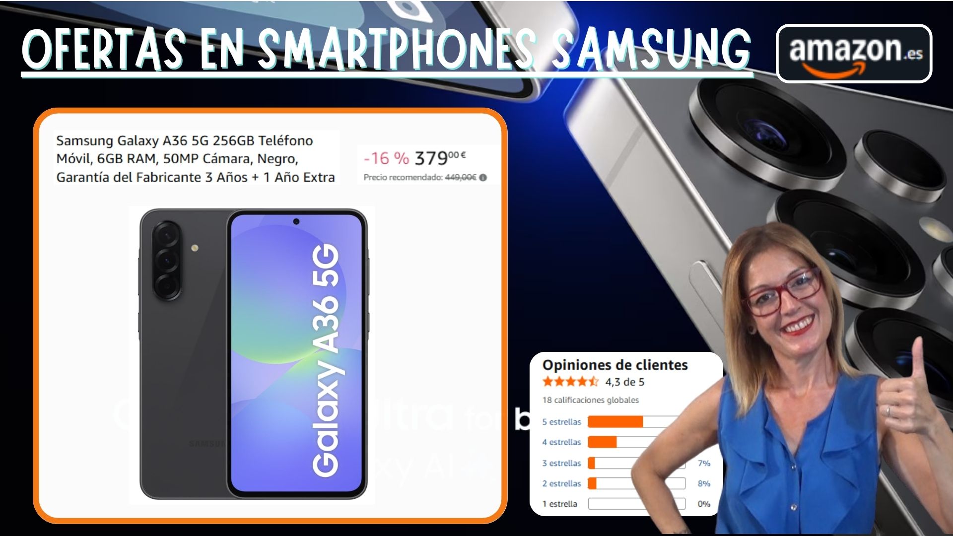 Ofertas en móviles Samsung en Amazon – 1 de agosto de 2025