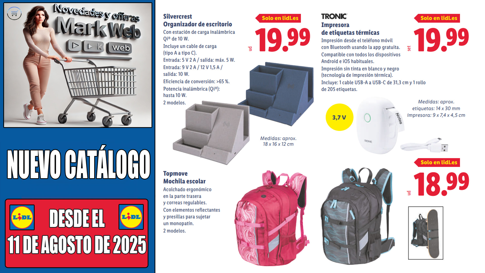 Especial Vuelta al Cole en Lidl: Ofertas del 11 al 17 de agosto de 2025 Especial Vuelta al Cole en Lidl: Ofertas del 11 al 17 de agosto de 2025