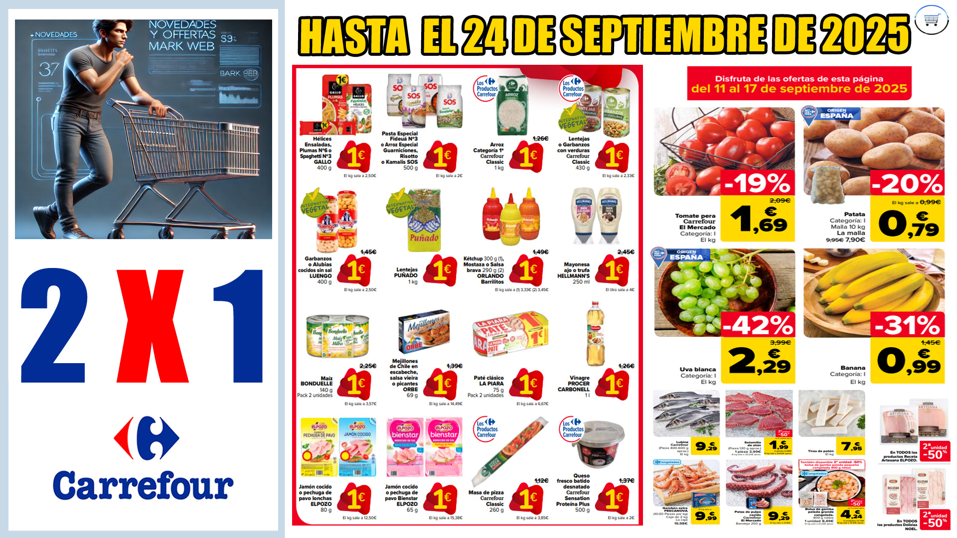 Catálogo Carrefour 2×1 del 11 al 24 de septiembre de 2025 Catálogo Carrefour 2x1 del 11 al 24 de septiembre de 2025