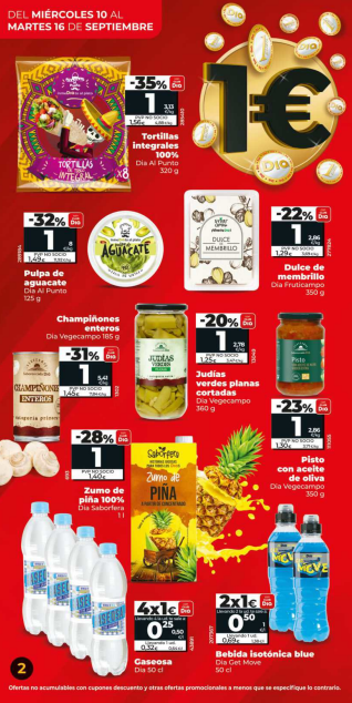 Ofertas Día del 10 al 16 de septiembre de 2025 | Descuentos en Alimentación y Hogar