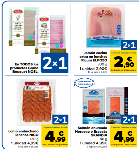 Cómo funciona la promoción 2x1 Carrefour