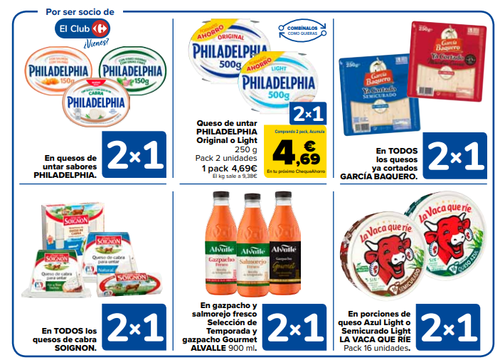 Cómo funciona la promoción 2x1 Carrefour