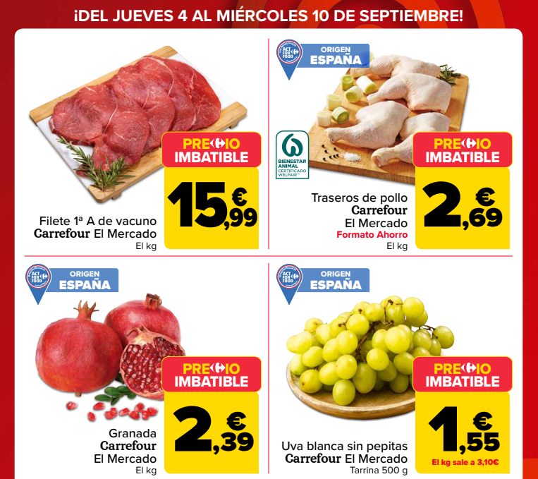 Folleto Carrefour del 4 al 10 de septiembre de 2025 – Catálogo y ofertas imbatibles