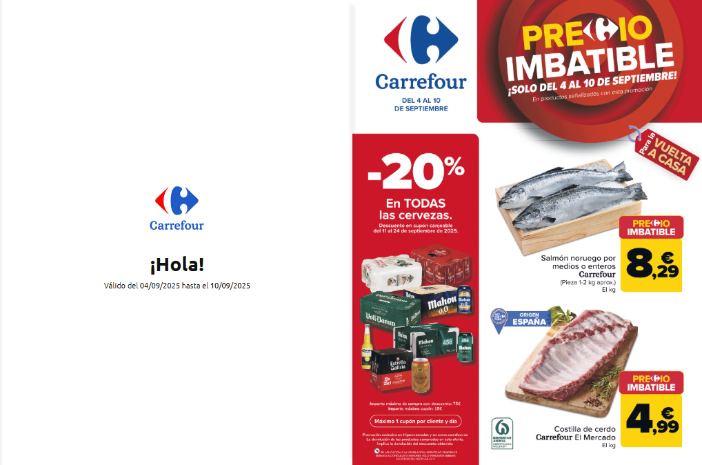 Folleto Carrefour del 4 al 10 de septiembre de 2025 – Catálogo y ofertas imbatibles