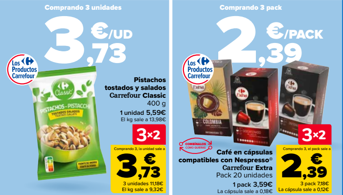 Catálogo Carrefour 3x2 del 28 de octubre al 13 de noviembre de 2025