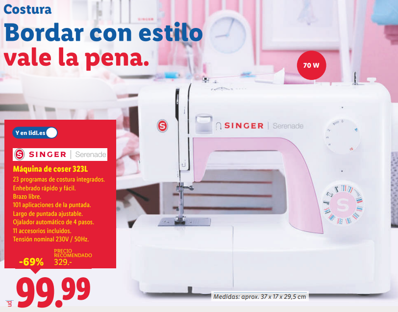 Máquina de coser LIDL 323L: la mejor relación calidad-precio de octubre 2025