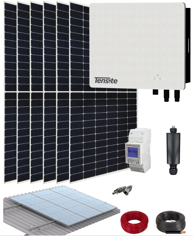 Kit Solar Autoconsumo TENSITE 3000Wp 6 Paneles – Oferta en Leroy Merlin