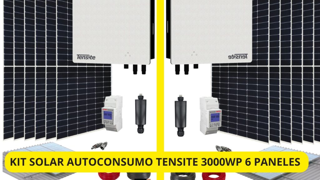 Kit Solar Autoconsumo TENSITE 3000Wp 6 Paneles – Oferta en Leroy Merlin