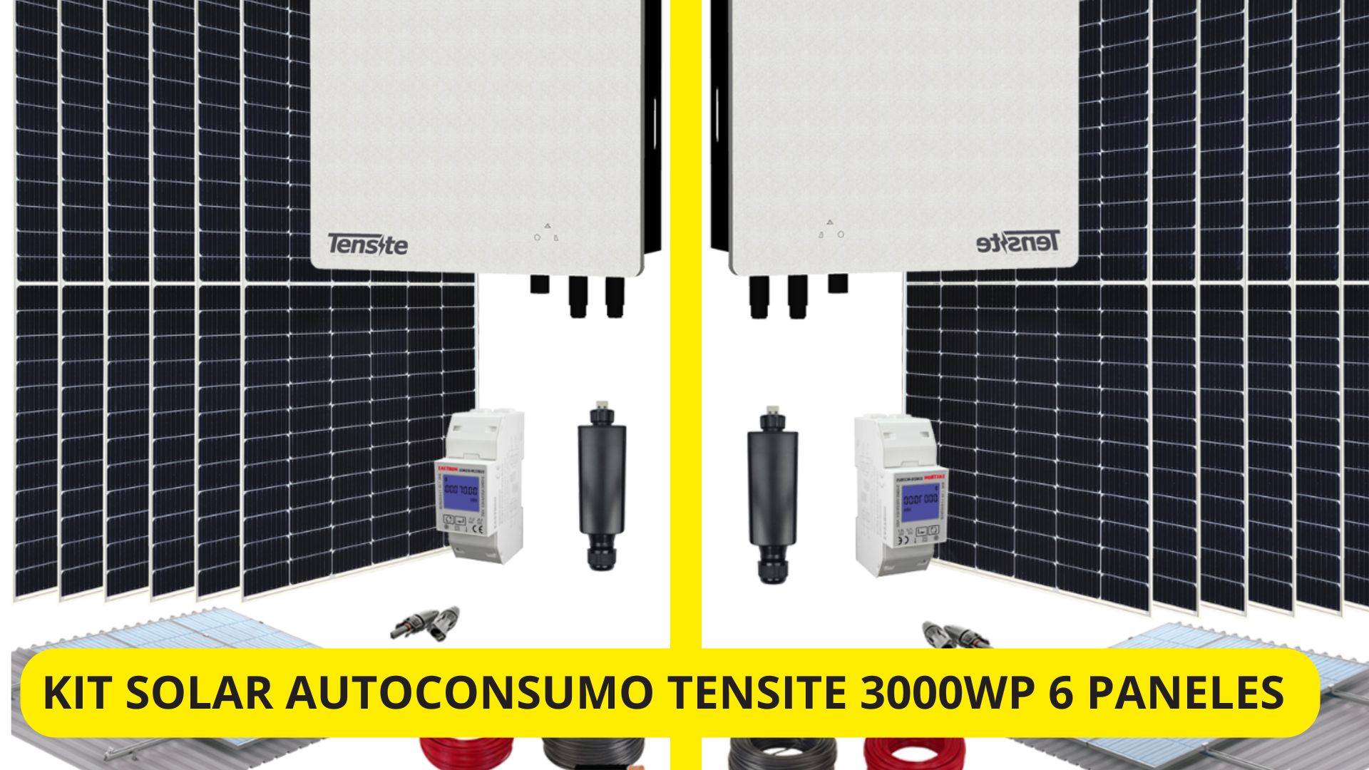 Kit Solar Autoconsumo TENSITE 3000Wp 6 Paneles – Oferta en Leroy Merlin Kit Solar Autoconsumo TENSITE 3000Wp 6 Paneles – Oferta en Leroy Merlin