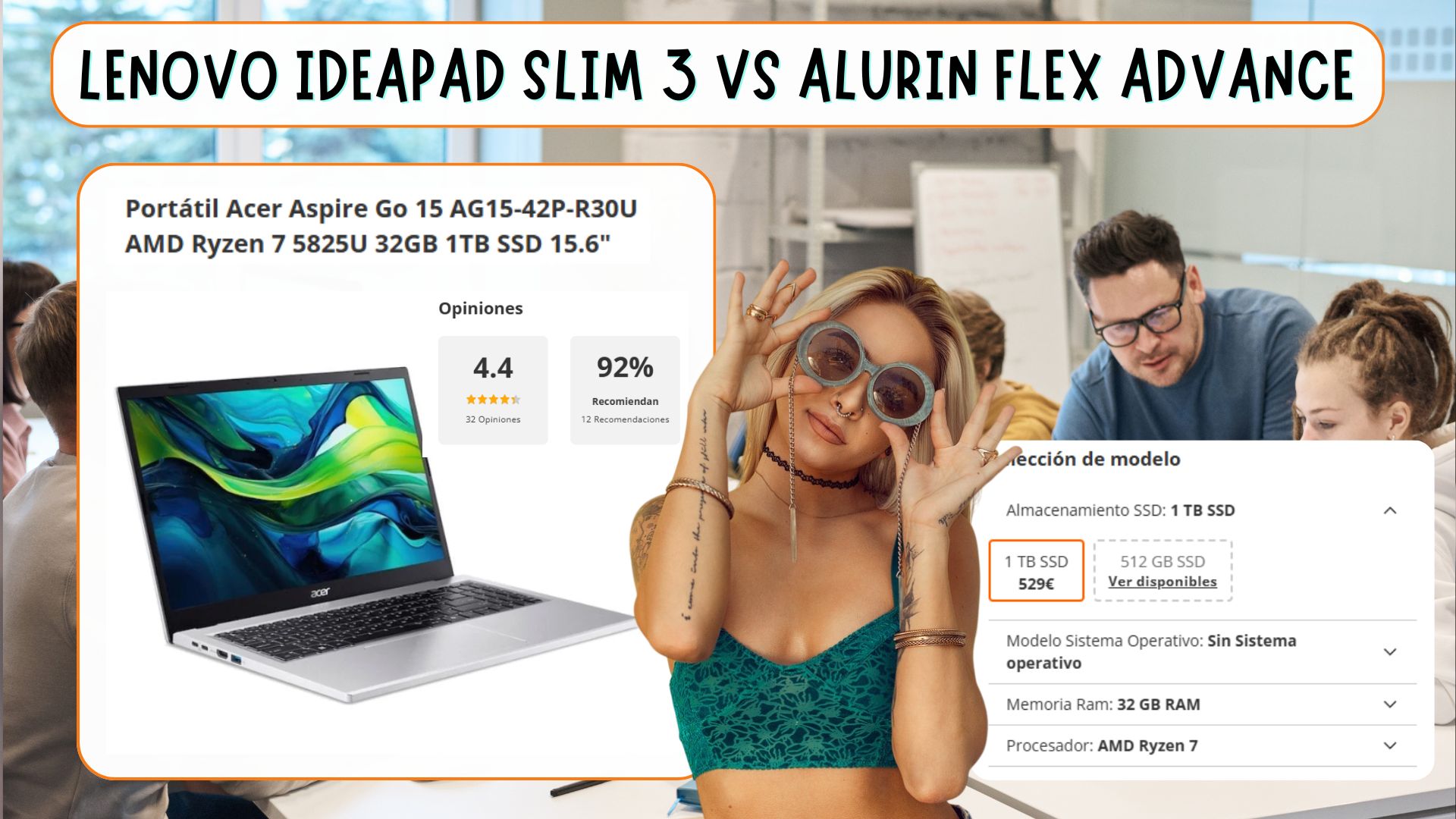 Portátil Acer Aspire Go 15 con AMD Ryzen 7, 32GB RAM y 1TB SSD: potencia y ligereza a precio rebajado Portátil Acer Aspire Go 15 con AMD Ryzen 7, 32GB RAM y 1TB SSD: potencia y ligereza a precio rebajado