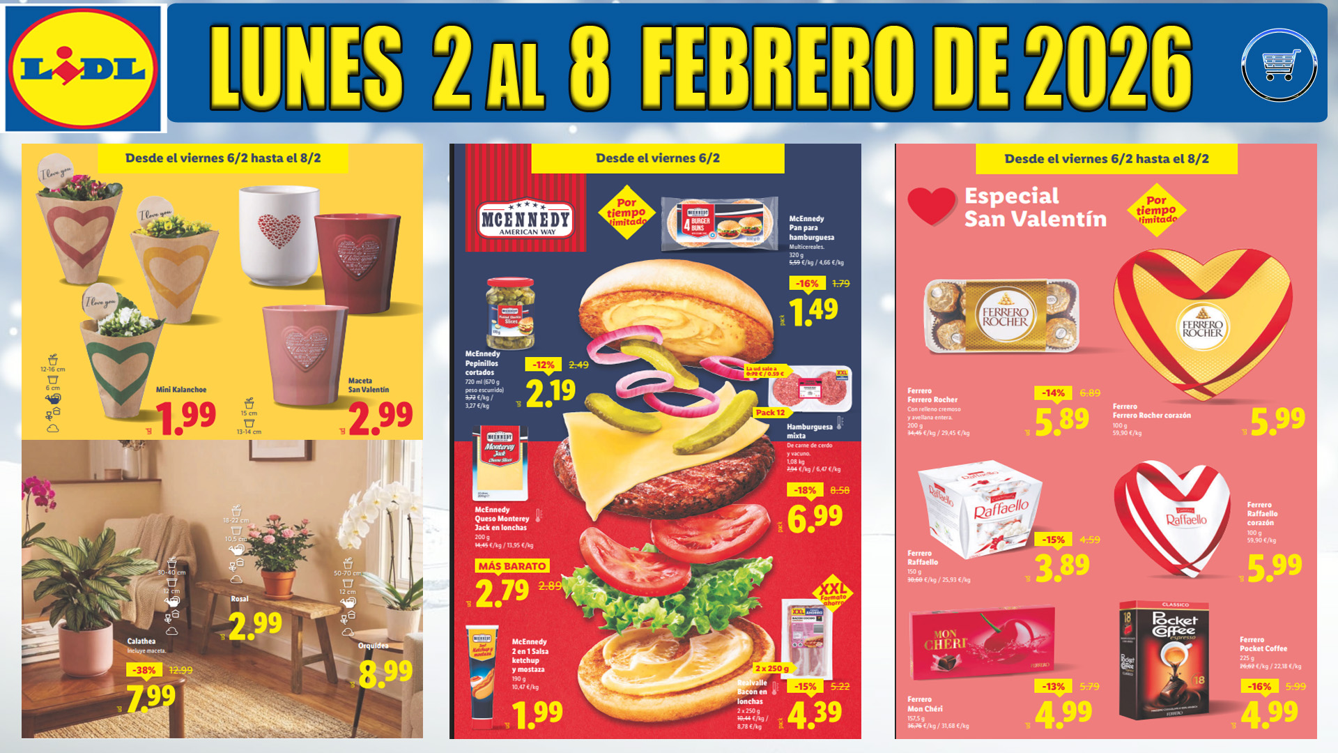 Folleto LIDL Alimentación del 2 al 8 de febrero de 2026