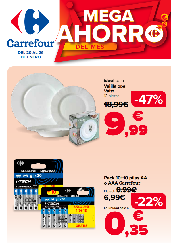 Catálogo Carrefour Mega Ahorro del 20 al 26 de enero de 2026