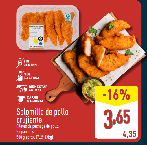 Solomillo de pollo crujiente del 26 de enero al 1 de febrero de 2026: Oferta en ALDI