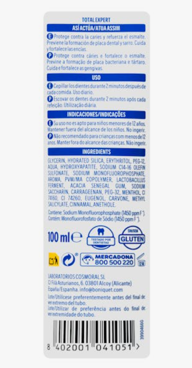Dentífrico Total Expert Deliplus con paraprobiótico: cuidado bucal avanzado al mejor precio
