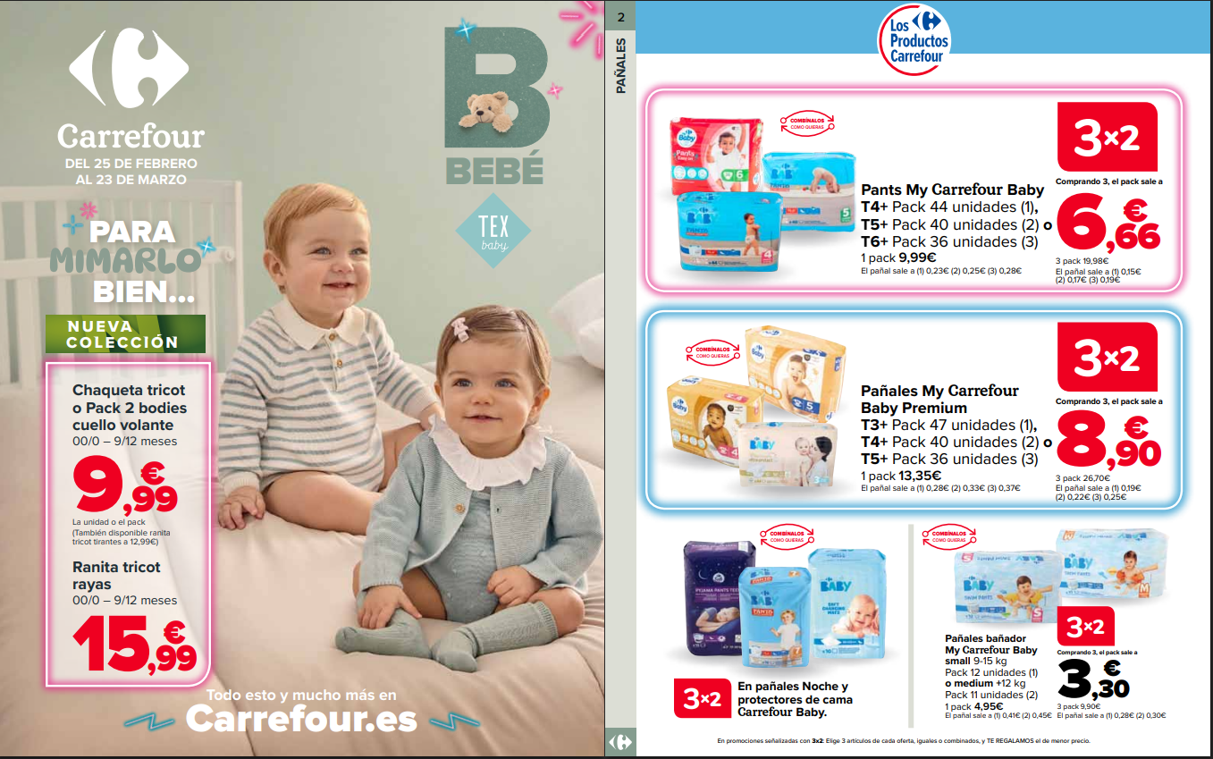 Carrefour Catálogo bebes marzo de 2026 Catálogo Bebé Carrefour del 25 de febrero al 23 de marzo de 2026