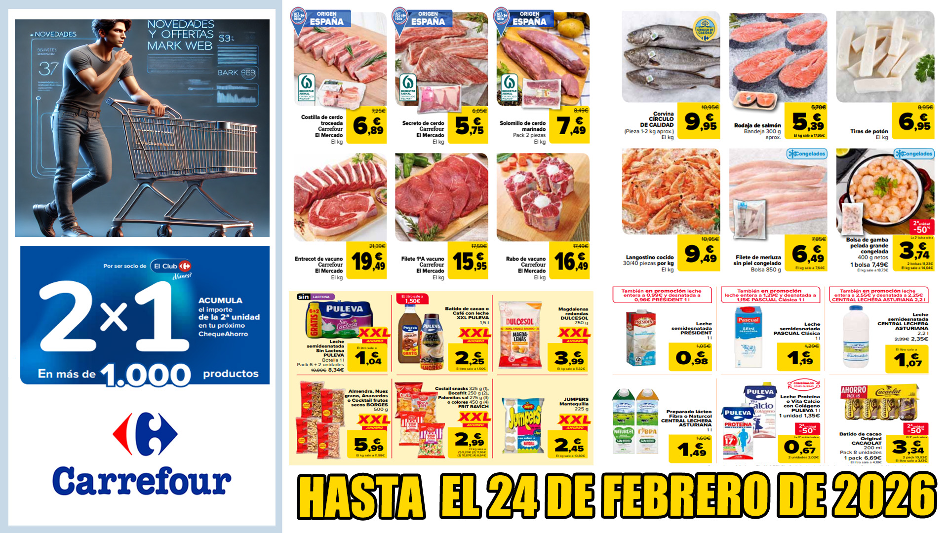 Catálogo 2×1 de Carrefour del 12 al 24 de febrero de 2026