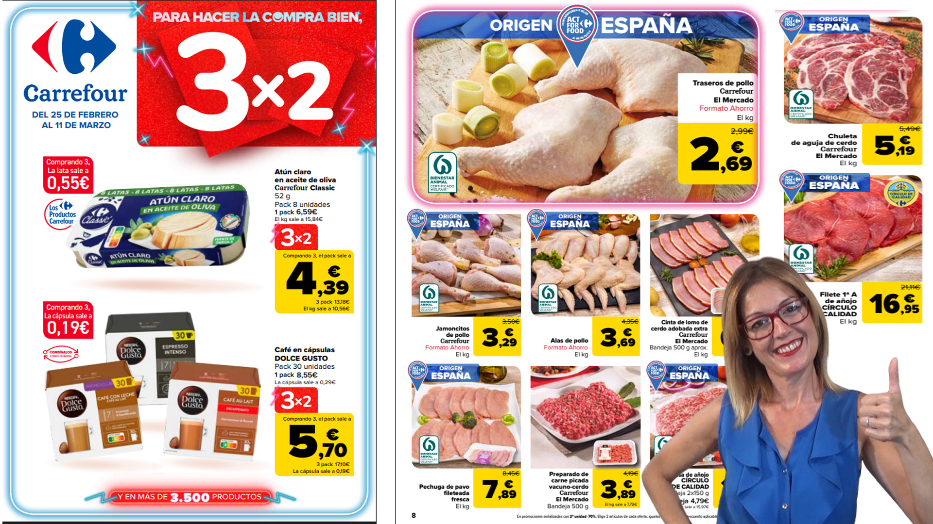 Catálogo Carrefour 3×2 del 25 de febrero al 11 de marzo de 2026