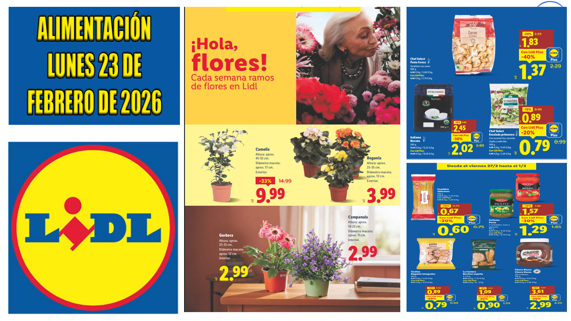 Folleto Alimentación Lidl del 23 de febrero al 1 de marzo de 2026: Ahorro inteligente para cerrar el mes