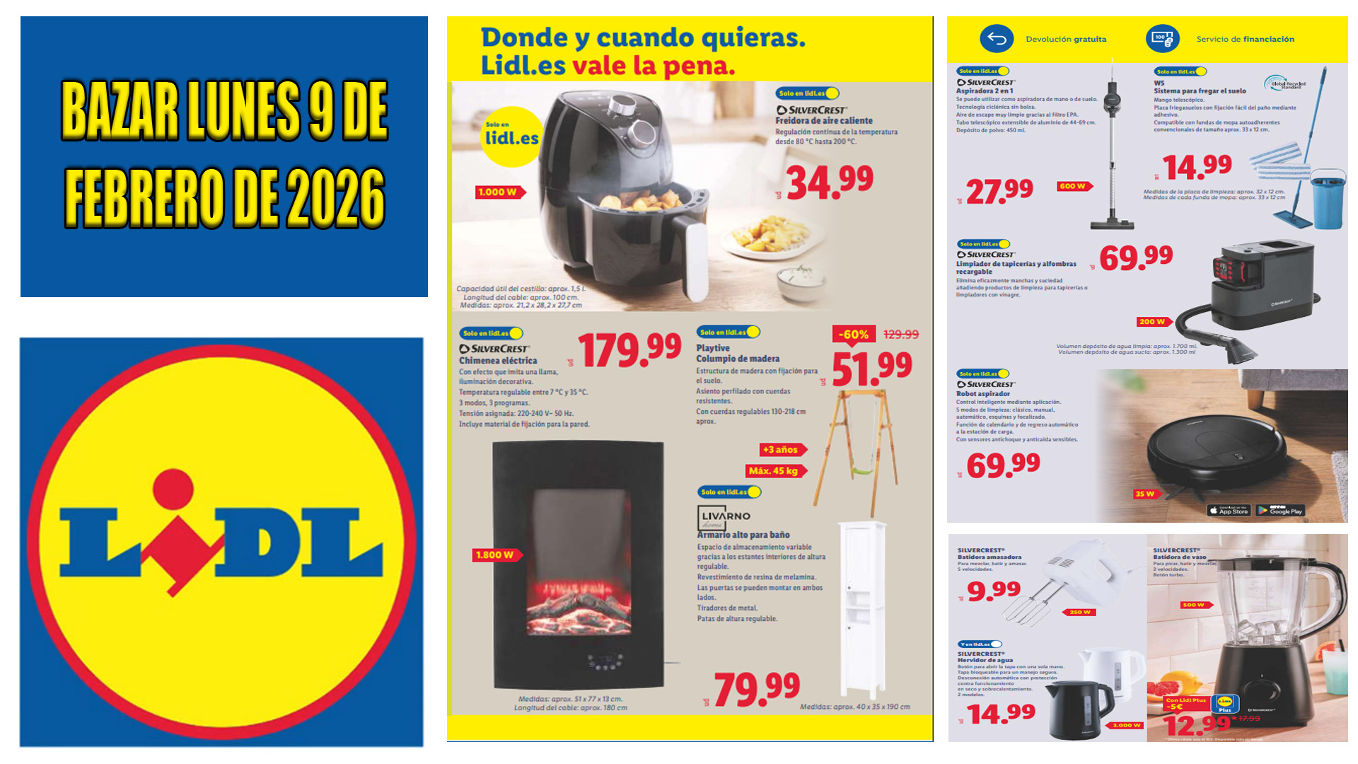 Folleto Lidl Bazar del 9 al 15 de febrero de 2026 Folleto Lidl Bazar del 9 al 15 de febrero de 2026