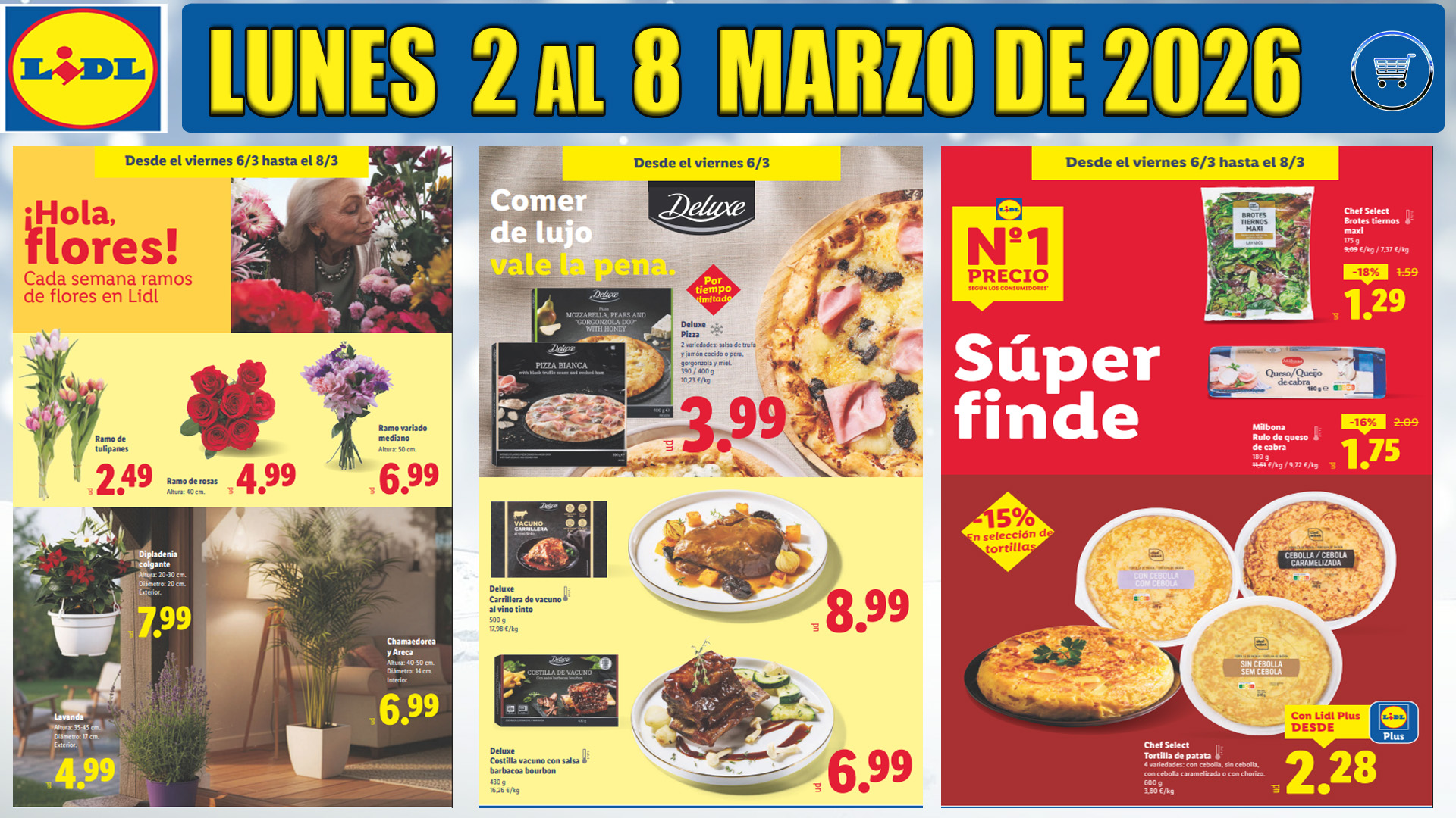 Folleto de alimentación de LIDL del 2 al 8 de marzo de 2026 Folleto LIDL Alimentación del 2 al 8 de marzo de 2026: ahorro real en tu compra semanal
