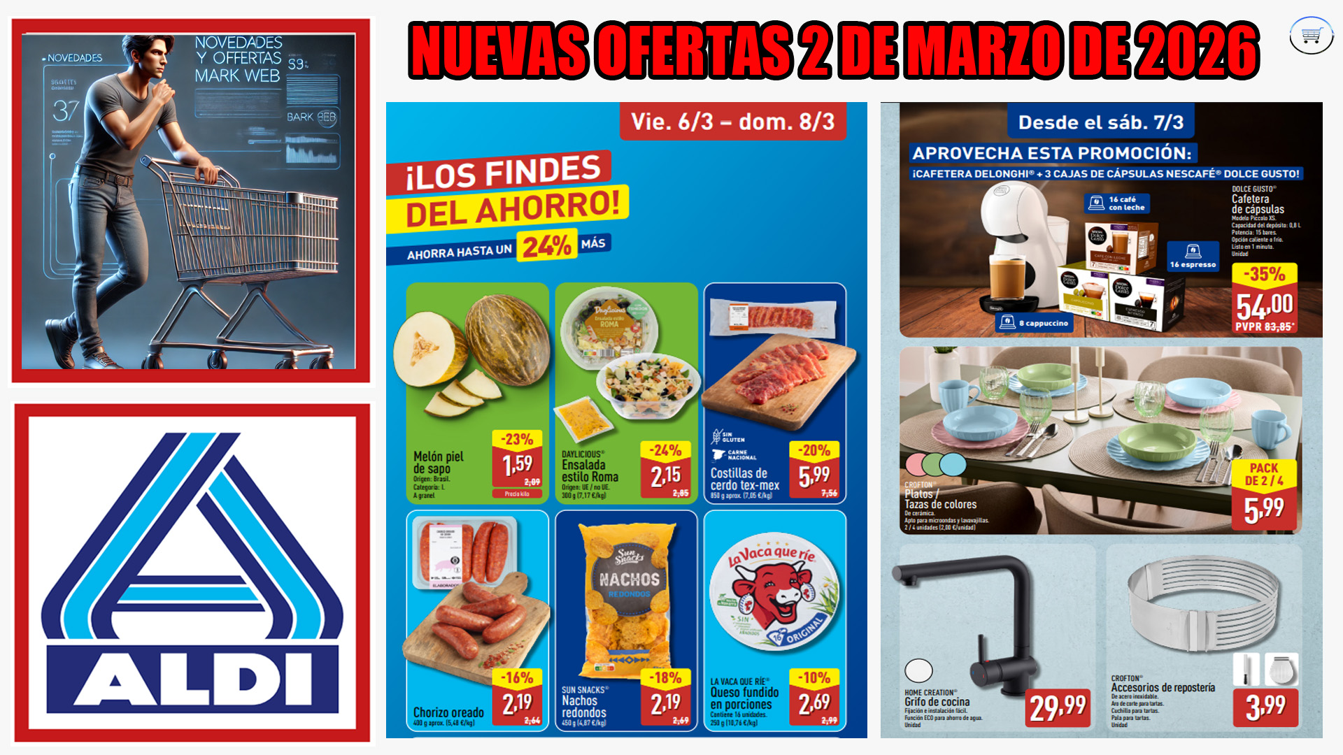 Folleto de ofertas ALDI del 2 al 8 de marzo de 2026 Folleto de ofertas ALDI del 2 al 8 de marzo de 2026