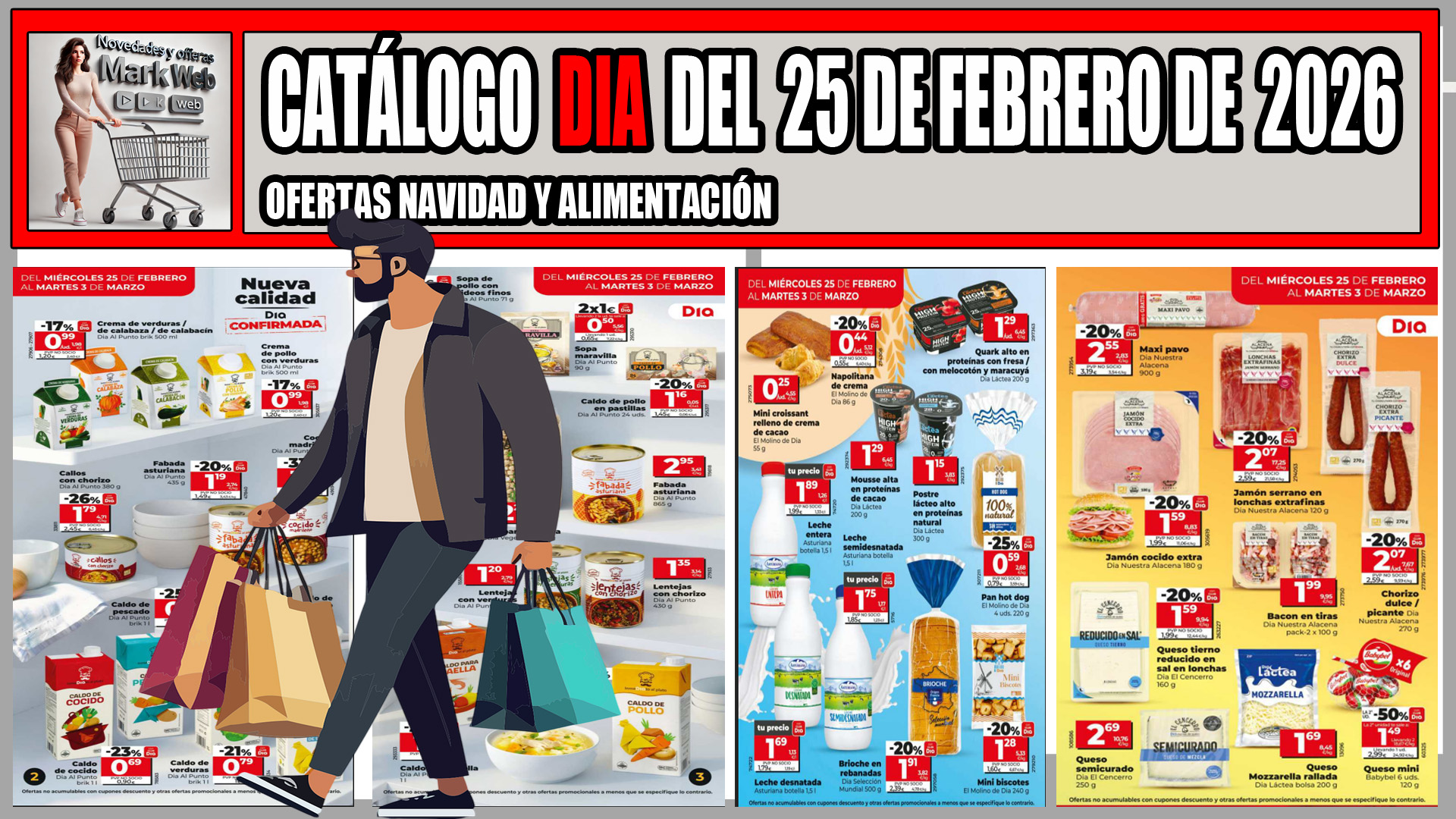 Folleto nuevas ofertas DIA del 25 de febrero de 2026 Próximo Folleto DIA del 25 de febrero al 3 de marzo de 2026: Nuevas Ofertas en Alimentación y Ahorro