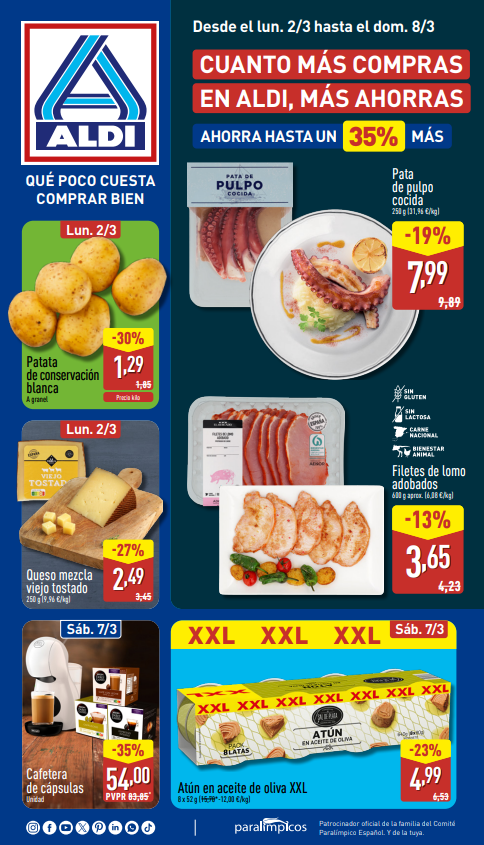 Folleto ALDI del 2 al 8 de marzo de 2026