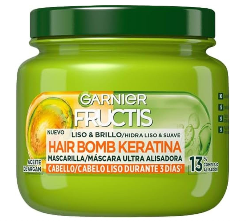 Mascarilla Capilar Liso & Brillo de Garnier Fructis 320 ml en oferta