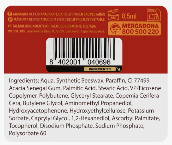 Nueva máscara de pestañas Curve XL efecto lifting Deliplus en Mercadona por 4,50 €