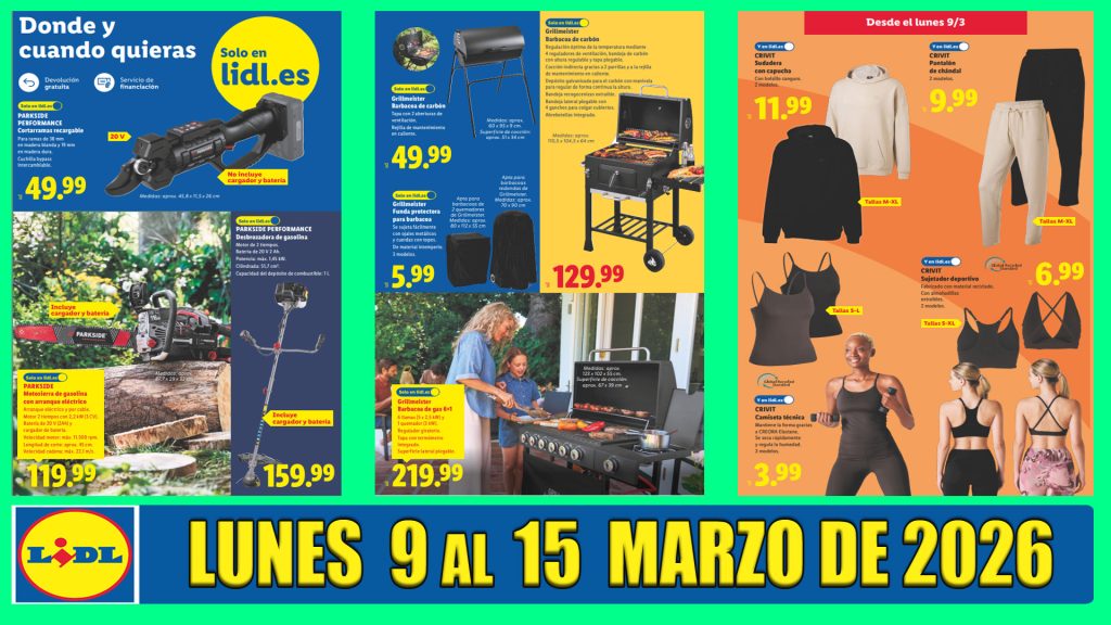 Catálogo Lidl BAZAR del 9 al 15 de marzo de 2026 –