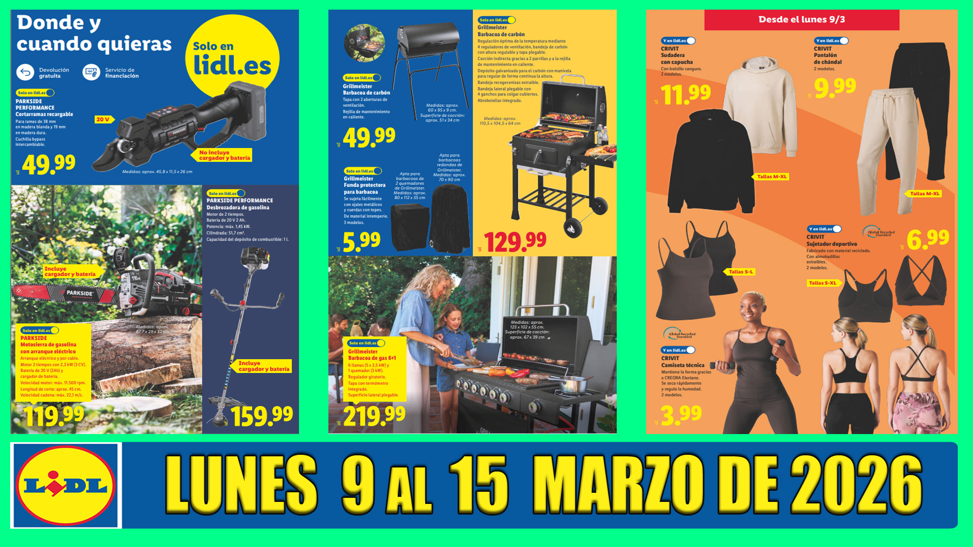Folleto de Ofertas LIDL Bazar del 9 al 15 de marzo de 2026 Descubre las Mejores Oportunidades de la Semana Catálogo Lidl BAZAR del 9 al 15 de marzo de 2026 –