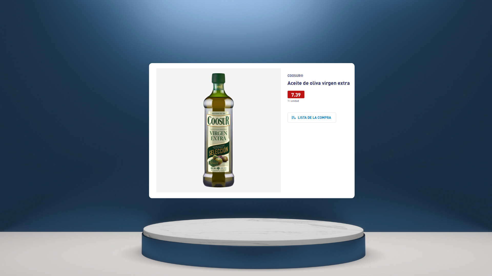 Precio aceite de oliva virgen extra Coosur en Aldi septiembre 2026
