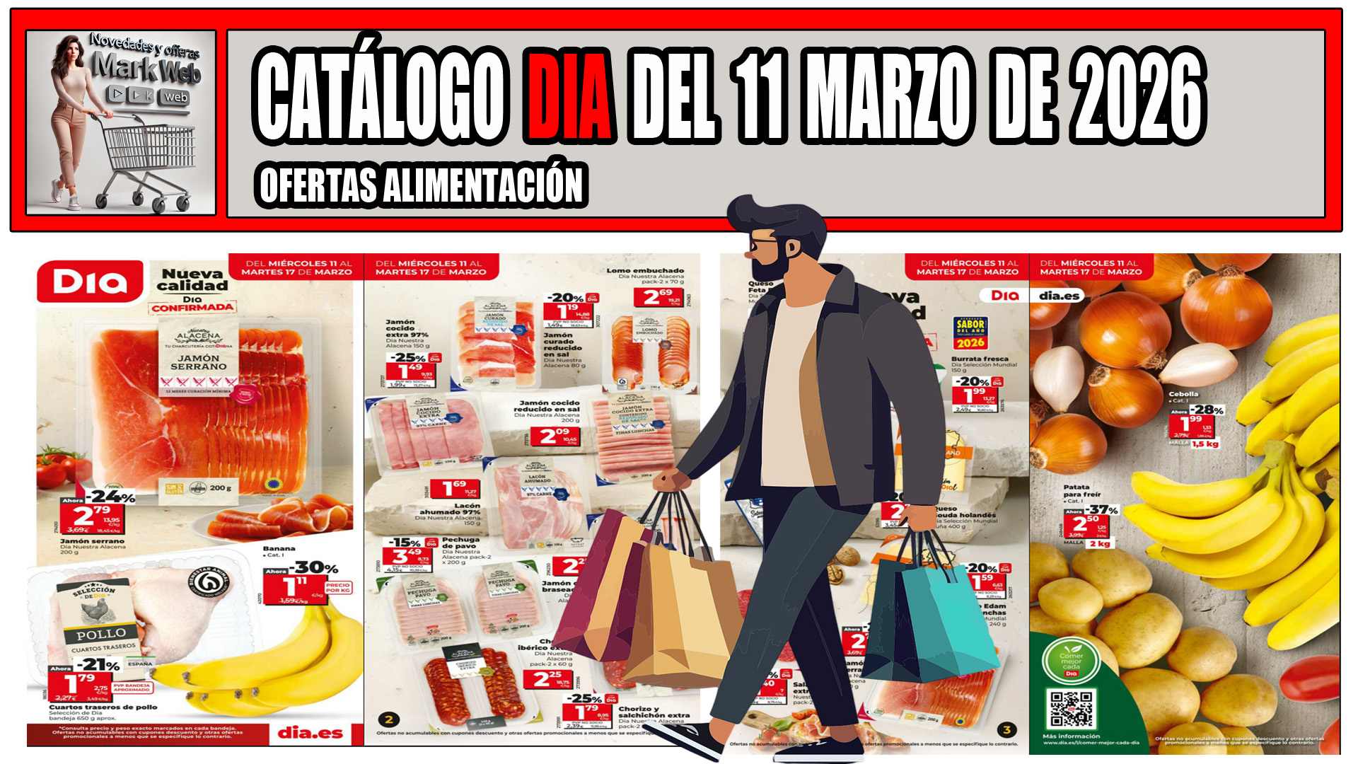 Próximo catálogo DIA del 11 al 17 de marzo de 2026 ofertas confirmadas en jamón, pollo, fruta y más