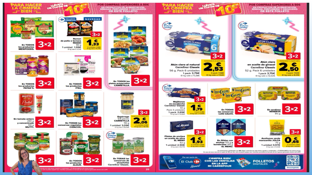 Catálogo Carrefour 3x2 del 12 al 23 de marzo de 2026: todas las ofertas destacadas