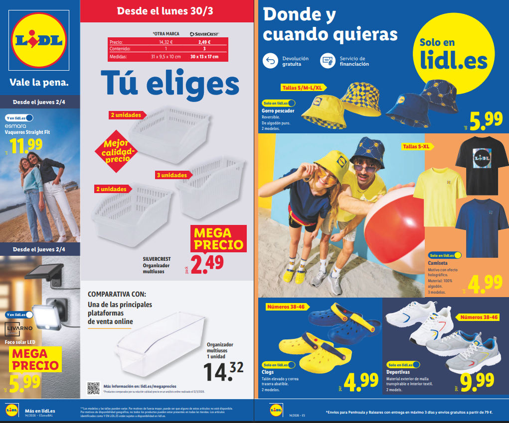 Consulta aquí el bazar Lidl del 30 de marzo al 5 de abril de 2026