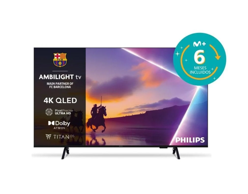 TV Philips QLED 55PUS8400 55” 4K Ambilight al -50% en PcComponentes