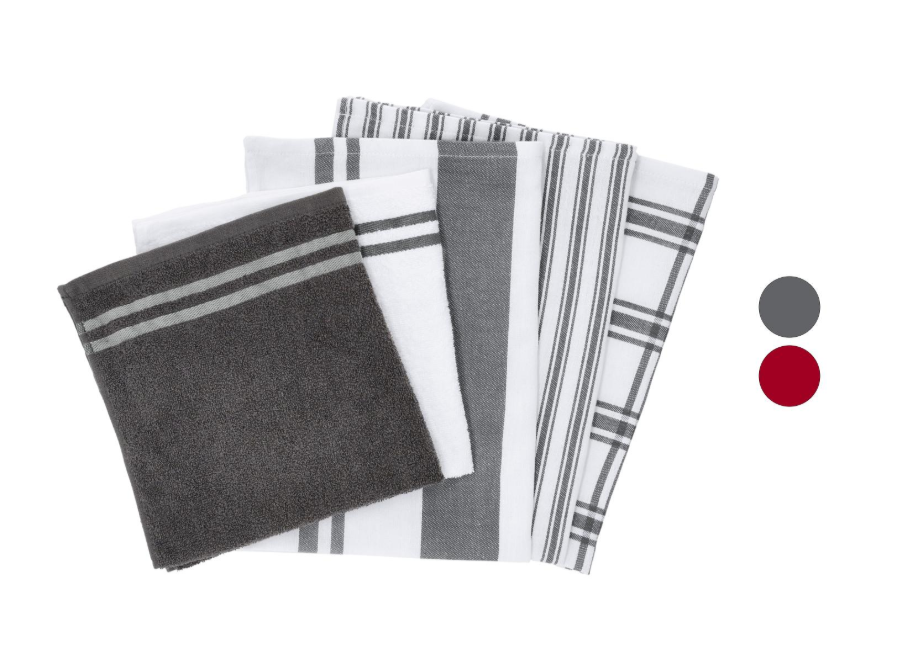 Set de paños de cocina Lidl (5 unidades – 4,99€)