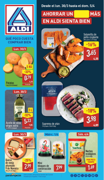 Folleto ALDI del 30 de marzo al 5 de abril de 2026