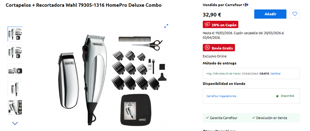 Wahl Cortapelos 79305-1316 Precisión Deluxe – 32€