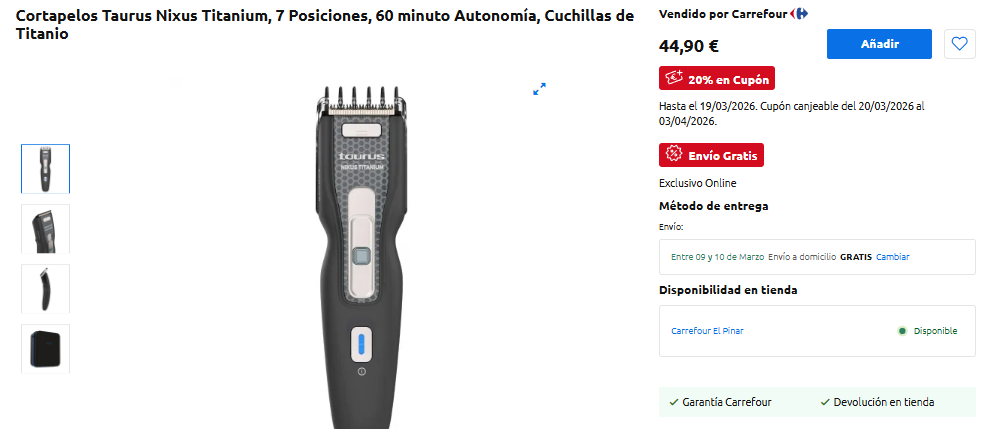 Taurus Nixus Titanium – 39,90€