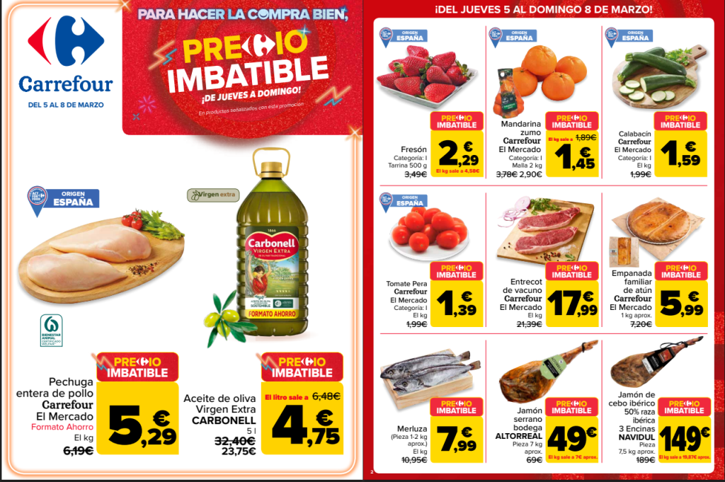 Catálogo PRECIO IMBATIBLE del 5 al 8 de marzo de 2026