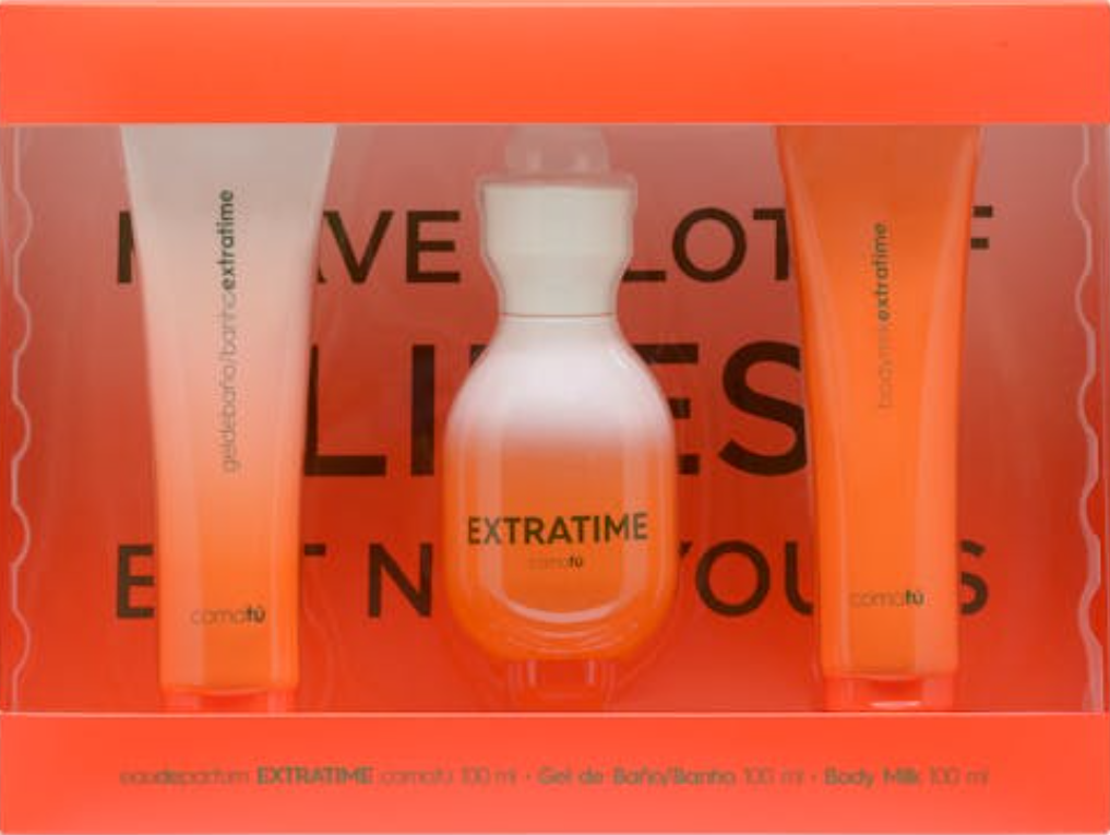 Mercadona vuelve a sorprender con una novedad en su sección de perfumería que ya está llamando la atención: el nuevo lote mujer “Como tú Extratime”, un pack completo que incluye perfume, gel de baño y body milk por solo 10 euros.