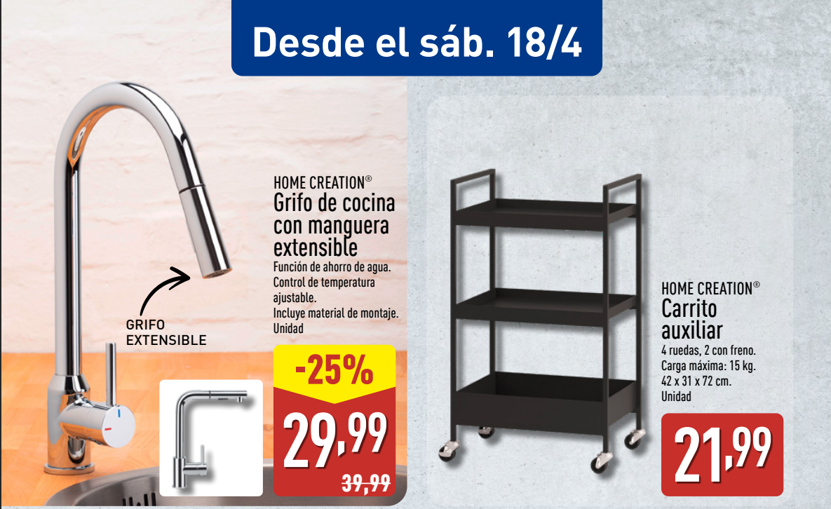 Nuevas ofertas en Aldi desde el 18 de abril Nuevas ofertas en Aldi desde el 18 de abril