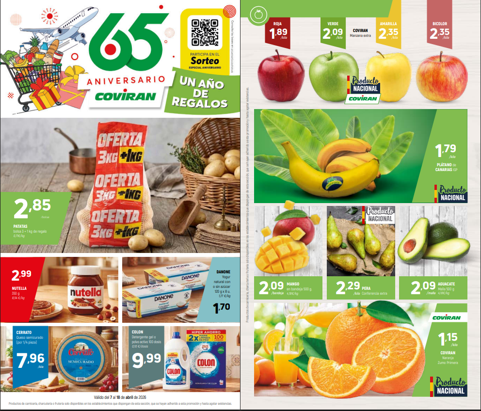 Folleto Covirán del 7 al 18 de abril de 2026 Folleto Covirán del 7 al 18 de abril de 2026