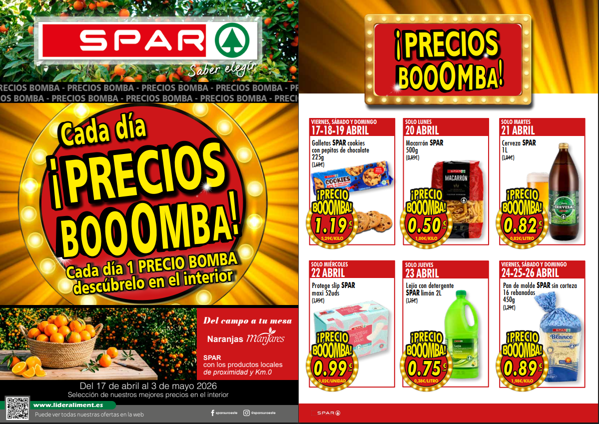 Nuevo catálogo de SPAR del 17 de abril al 3 de mayo de 2026 Nuevo catálogo de SPAR del 17 de abril al 3 de mayo de 2026