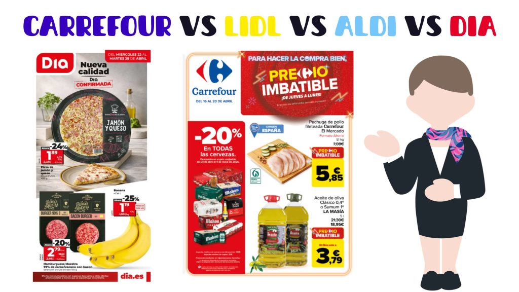 Carrefour vs Lidl vs ALDI vs DIA