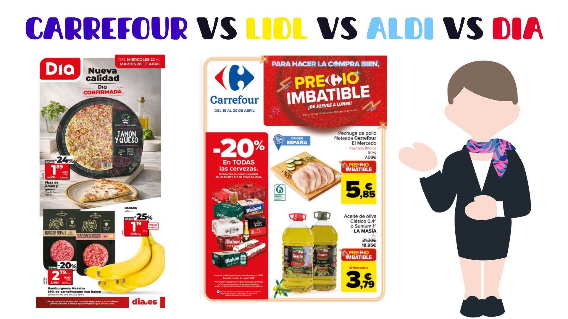 Carrefour vs Lidl vs ALDI vs DIA Carrefour vs Lidl vs ALDI vs DIA