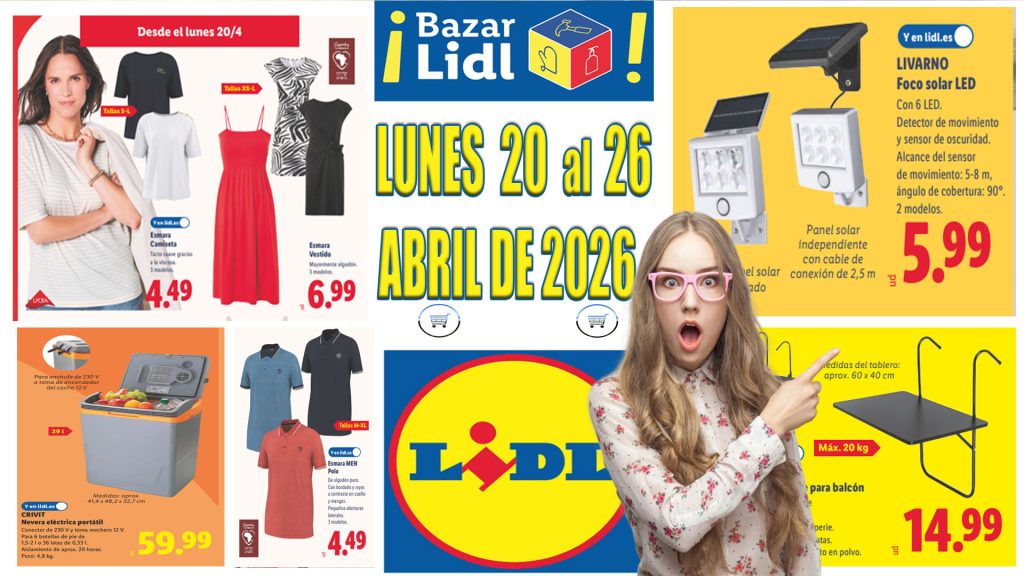 Catálogo Bazar Lidl del 20 al 26 de abril de 2026